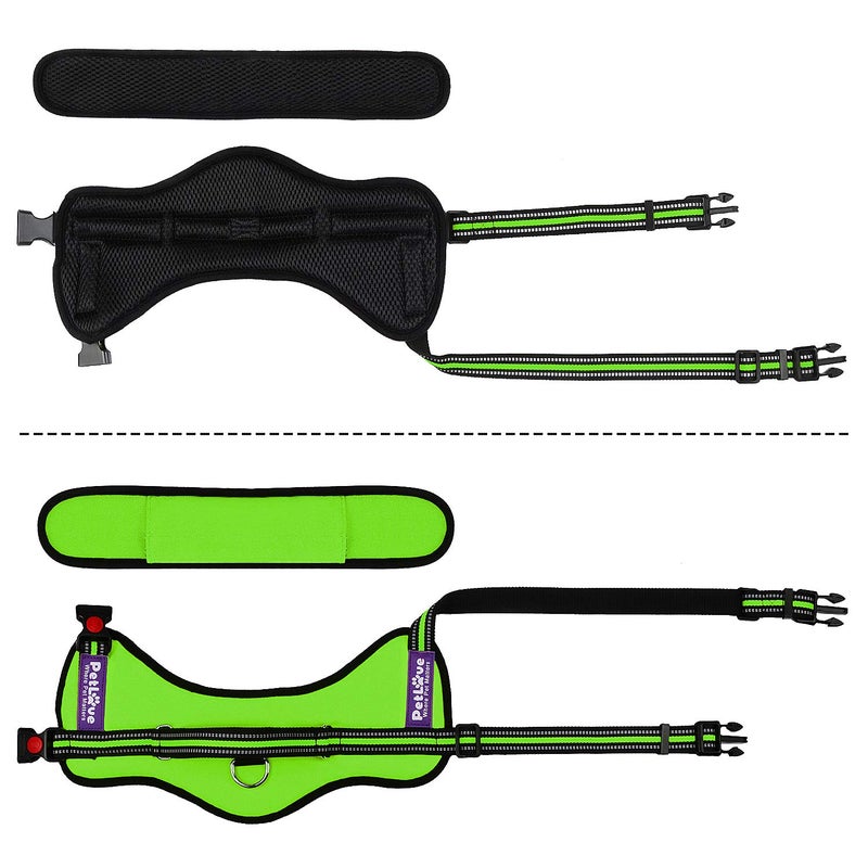 PetLove Dog Harness, Adjustable Soft Leash Padded No Pull Dog Harness for Small Medium Large Dogs, Green - Image 4